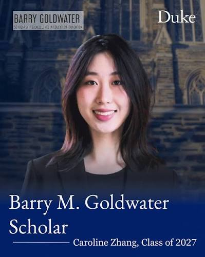 Barry M. Goldwater Scholar — Caroline Zhang